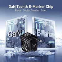 2-in-1 Gan 120w Fast Charger, Retractable Scalable Max Super Fast Charger Module, Retractable Fast Charging Cable with 3-in-1 Cables for