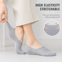 Men's 6 Pair Summer Ultra-Thin Nylon Ankle Socks: Breathable, Non-Slip, & Comfortable