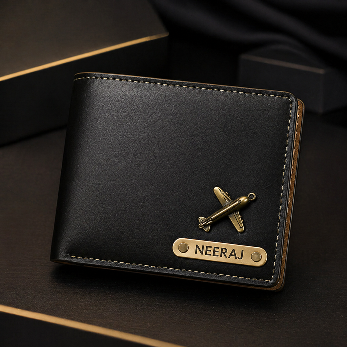Customize Name & Charm Royal Craft Wallet