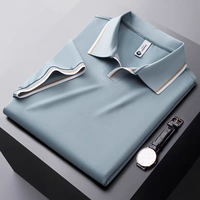 Goamen Premium Contrast Collar Polo T-Shirt