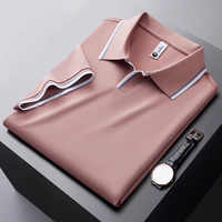 Goamen Premium Contrast Collar Polo T-Shirt